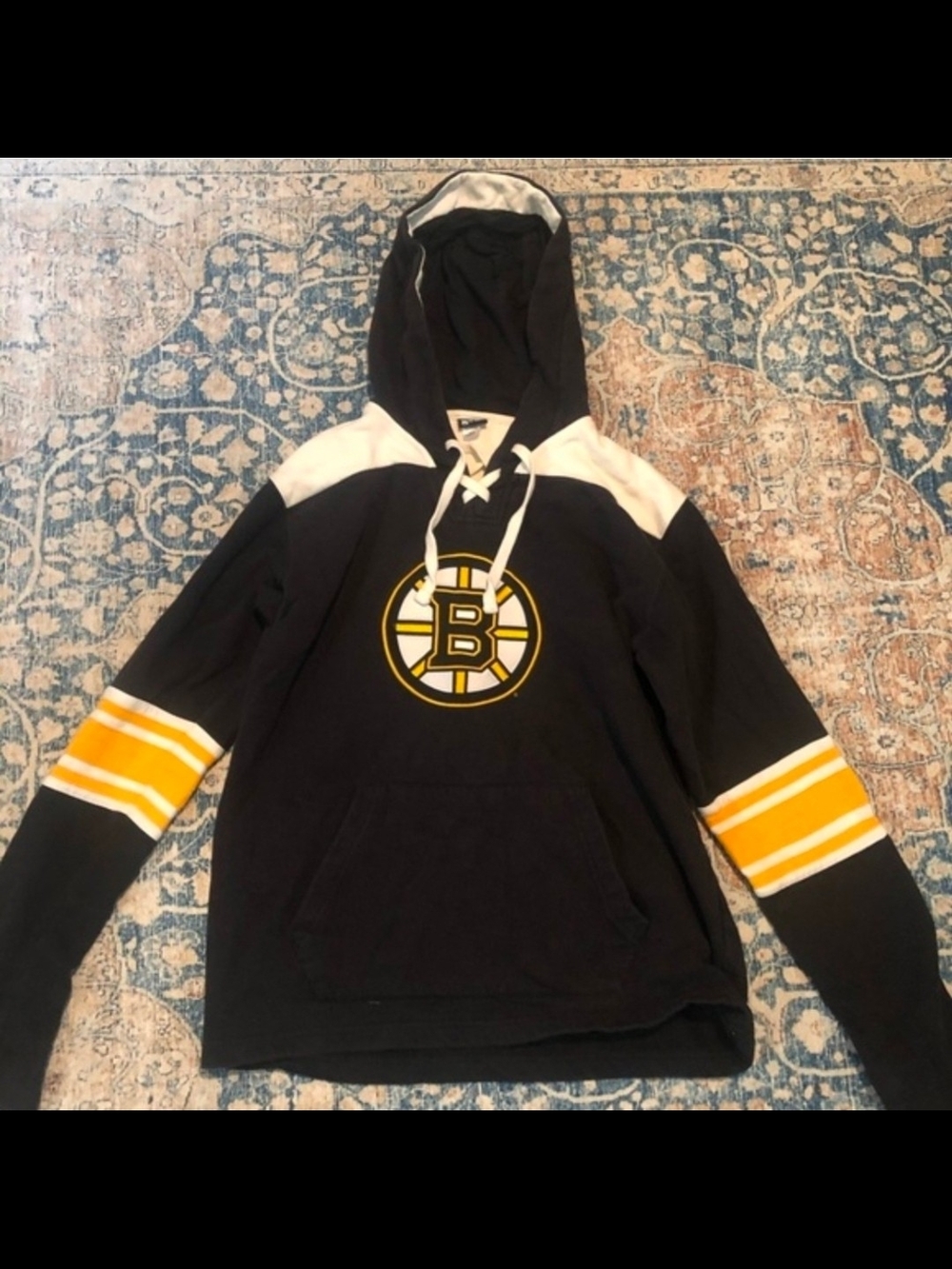 NHL Boston Bruins Black & Yellow Pullover Hoodie